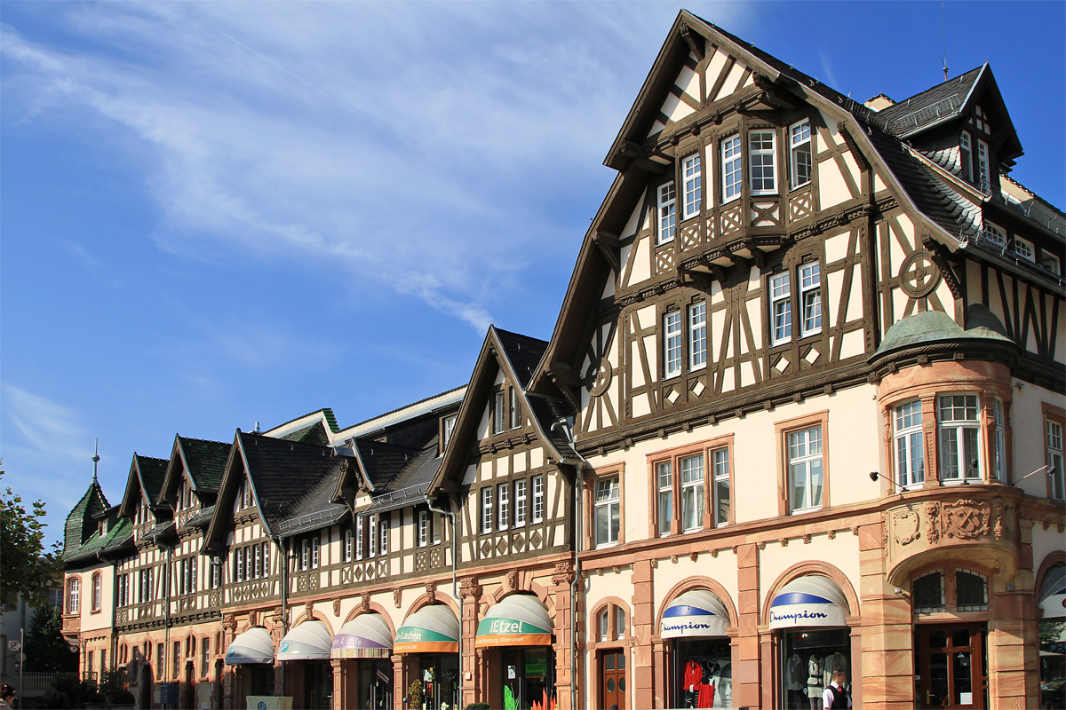Fachwerkh&auml;user auf dem Bad Homburger Marktplatz