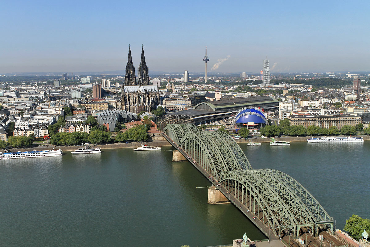 Panorama Blick auf den K&ouml;lner Dom
