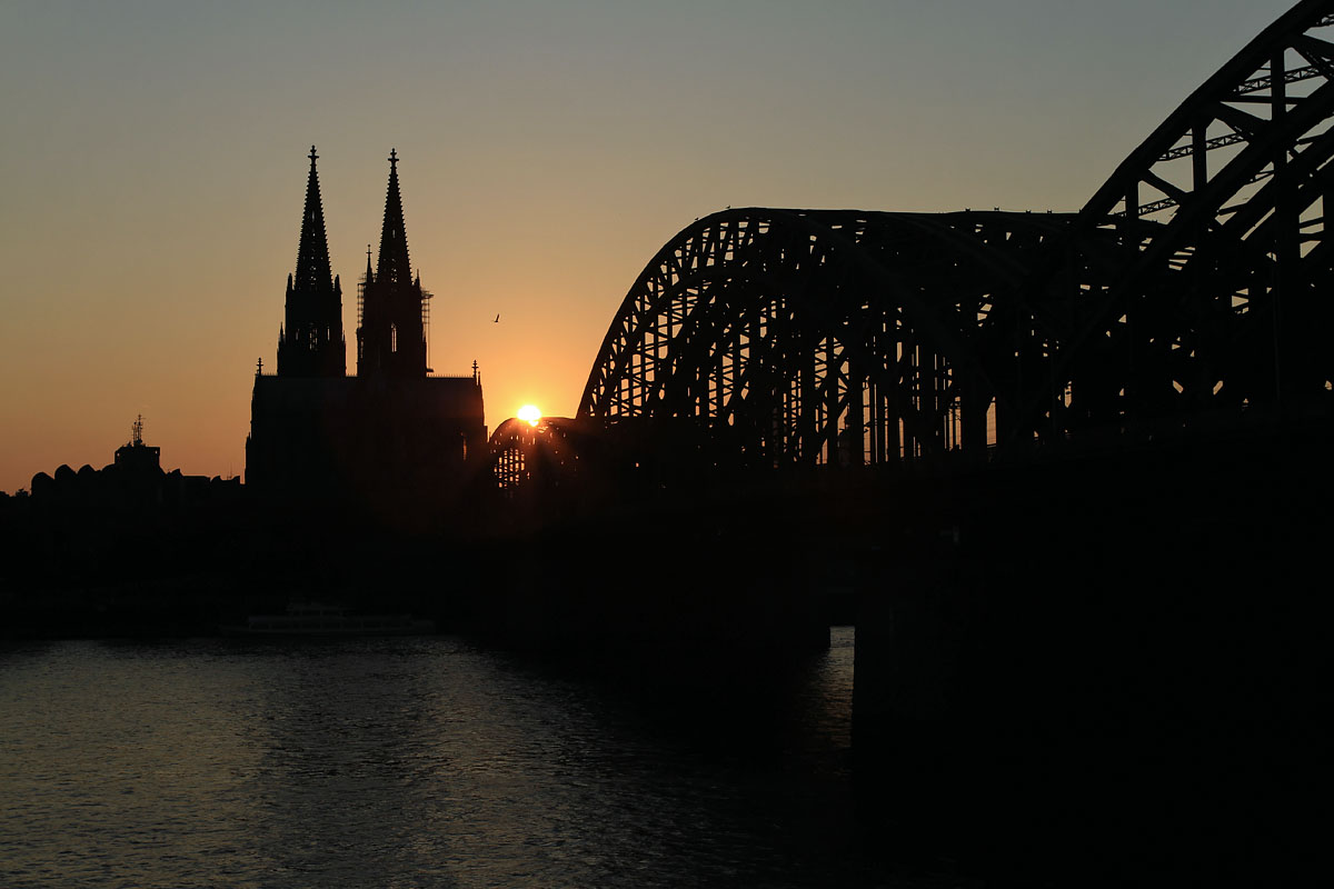 Sonnenuntergang K&ouml;lner Dom